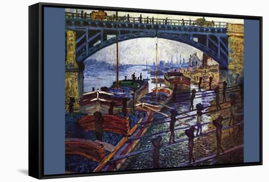 The Coal Carrier-Claude Monet-Framed Stretched Canvas