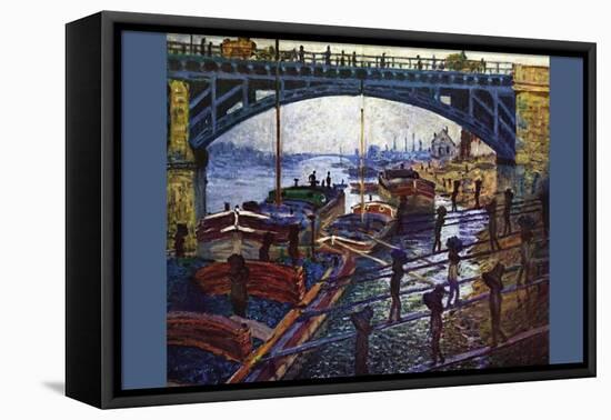 The Coal Carrier-Claude Monet-Framed Stretched Canvas