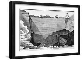 The Coal Mine at Commentry, Illustration from 'Le Magasin Pittoresque', 1835-Louis Henri Breviere-Framed Giclee Print