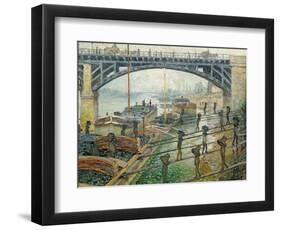 The Coal Workers, 1875-Claude Monet-Framed Premium Giclee Print