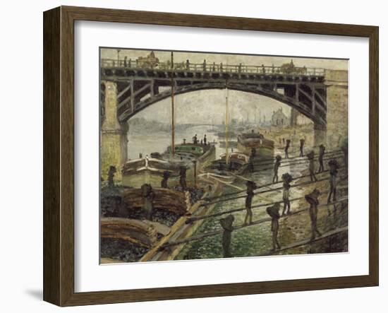 The Coalmen, c.1875-Claude Monet-Framed Premium Giclee Print