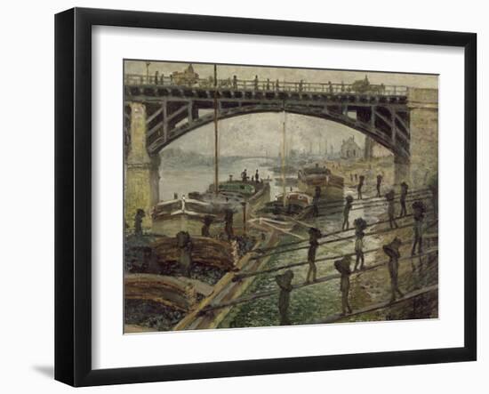 The Coalmen, C. 1875-Claude Monet-Framed Giclee Print