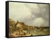 The Coast at Etaples, 1853-John James Wilson-Framed Stretched Canvas