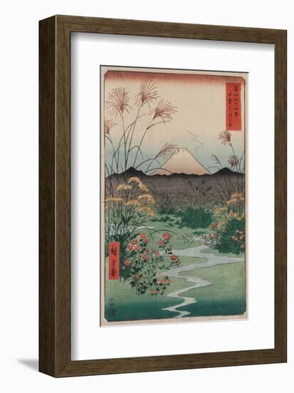 The Coast at Hota, from the series Thirty-six Views of Mount Fuji, 1858-Ando Hiroshige-Framed Art Print