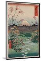 The Coast at Hota, from the series Thirty-six Views of Mount Fuji, 1858-Ando Hiroshige-Mounted Art Print
