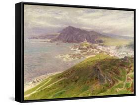 The Coast at Ilfracombe, North Devon-Albert Goodwin-Framed Stretched Canvas