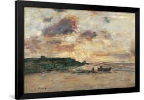 The Coast at Trouville-Eug?ne Boudin-Framed Premium Giclee Print