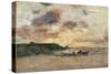 The Coast at Trouville-Eug?ne Boudin-Stretched Canvas