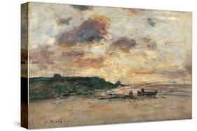 The Coast at Trouville-Eug?ne Boudin-Stretched Canvas