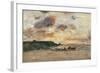 The Coast at Trouville-Eug?ne Boudin-Framed Giclee Print