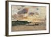 The Coast at Trouville-Eug?ne Boudin-Framed Giclee Print