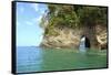 The Coast between Dominical and Uvita.-Stefano Amantini-Framed Stretched Canvas