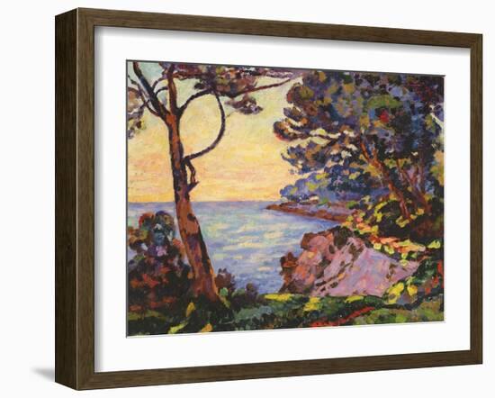 The Coast from L'Esterel, C.1902-Jean Baptiste Armand Guillaumin-Framed Giclee Print