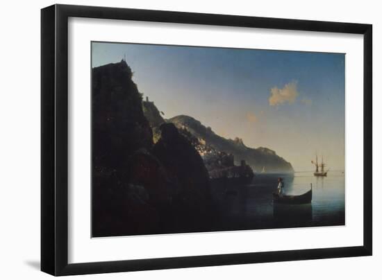 The Coast Near Amalfi, 1841-Ivan Konstantinovich Aivazovsky-Framed Giclee Print