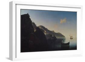 The Coast Near Amalfi, 1841-Ivan Konstantinovich Aivazovsky-Framed Giclee Print