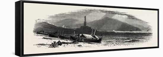 The Coast Near Genoa, the Cornice Road, Liguria, Italy, 19th Century-null-Framed Stretched Canvas