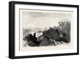 The Coast Near Nervi, Italy, 1882-null-Framed Giclee Print