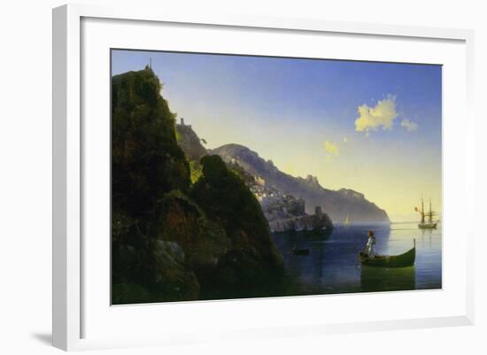 The Coast of Amalfi, 1841-Ivan Konstantinovich Aivazovsky-Framed Giclee Print