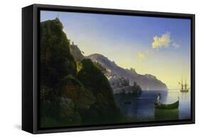 The Coast of Amalfi, 1841-Ivan Konstantinovich Aivazovsky-Framed Stretched Canvas