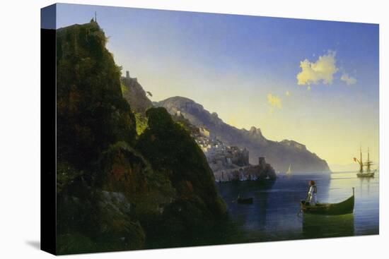 The Coast of Amalfi, 1841-Ivan Konstantinovich Aivazovsky-Stretched Canvas