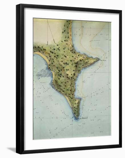 The Coast of Dakar, Senegal, from the Senegal Atlas, 1817-null-Framed Giclee Print