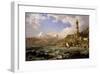 The Coast of Genoa, 1854-Jasper Francis Cropsey-Framed Premium Giclee Print