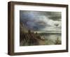 The Coast of Naples, 1877-Andreas Achenbach-Framed Giclee Print