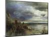 The Coast of Naples, 1877-Andreas Achenbach-Mounted Giclee Print