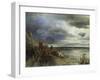 The Coast of Naples, 1877-Andreas Achenbach-Framed Giclee Print