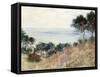 The Coast of Varengeville-Claude Monet-Framed Stretched Canvas