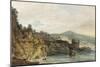 The Coast under Vietri, Salerno in the Distance, 19th Century-J. M. W. Turner-Mounted Giclee Print