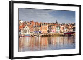 The Coastal Town of Whitby in the North York Moors, Yorkshire, England, United Kingdom, Europe-Julian Elliott-Framed Photographic Print