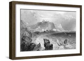 The Coastline at Hastings, East Sussex, 1840-R Wallis-Framed Giclee Print