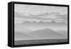 The Coastline of Kaikoura in Black and White, South Island, New Zealand, Pacific-Michael Nolan-Framed Stretched Canvas