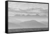 The Coastline of Kaikoura in Black and White, South Island, New Zealand, Pacific-Michael Nolan-Framed Stretched Canvas