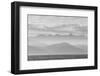 The Coastline of Kaikoura in Black and White, South Island, New Zealand, Pacific-Michael Nolan-Framed Photographic Print