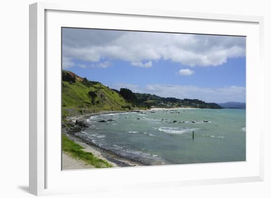 The Coastline of Northern Coromandel, North Island, New Zealand, Pacific-Michael Runkel-Framed Photographic Print