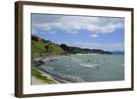 The Coastline of Northern Coromandel, North Island, New Zealand, Pacific-Michael Runkel-Framed Photographic Print