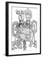 The Coat of Arms of Florian Waldauf, 1500-Albrecht Dürer-Framed Giclee Print