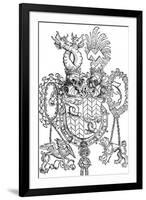 The Coat of Arms of Florian Waldauf, 1500-Albrecht Dürer-Framed Premium Giclee Print