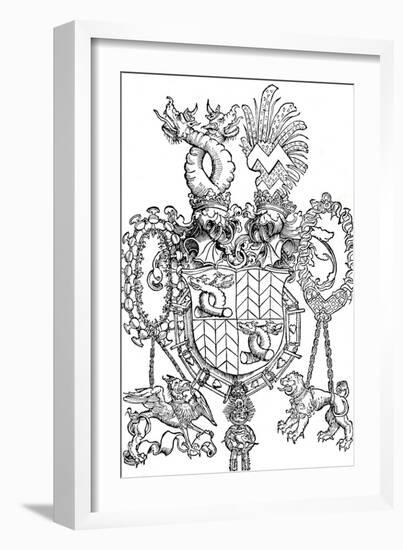 The Coat of Arms of Florian Waldauf, 1500-Albrecht Dürer-Framed Giclee Print