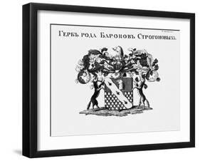 The Coat of Arms of the Stroganov House-null-Framed Giclee Print