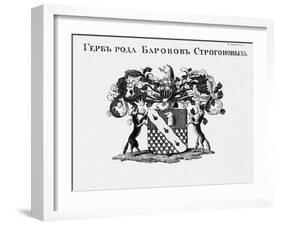 The Coat of Arms of the Stroganov House-null-Framed Giclee Print
