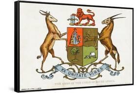 The Coat of Arms of the Union of South Africa-null-Framed Stretched Canvas