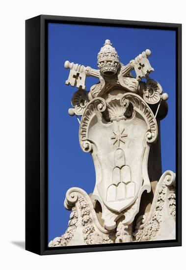 The Coats of Arms of the Holy See and Vatican City State-Stuart Black-Framed Stretched Canvas