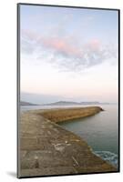 The Cobb at Sunset, Lyme Regis, Dorset, England, United Kingdom, Europe-John Woodworth-Mounted Photographic Print