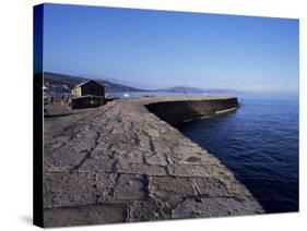 The Cobb, Lyme Regis, Dorset, England, United Kingdom-John Miller-Stretched Canvas