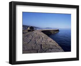 The Cobb, Lyme Regis, Dorset, England, United Kingdom-John Miller-Framed Photographic Print