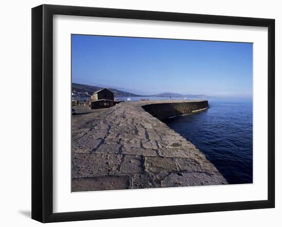 The Cobb, Lyme Regis, Dorset, England, United Kingdom-John Miller-Framed Photographic Print