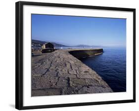 The Cobb, Lyme Regis, Dorset, England, United Kingdom-John Miller-Framed Photographic Print